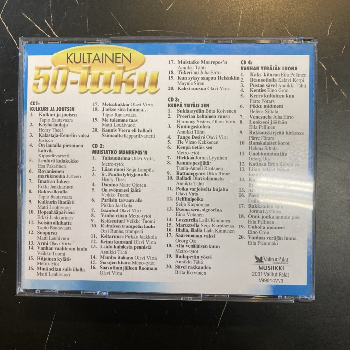 V/A - Kultainen 50-luku 4CD (VG-VG+/M-)